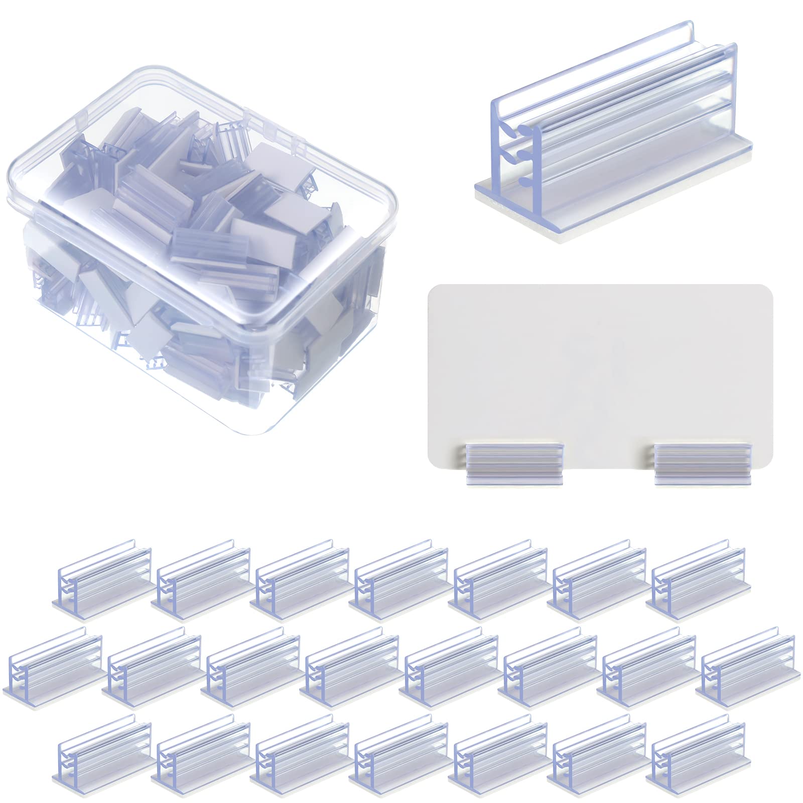 Amazon.com : 100 Pcs Self Adhesive Sneeze Guard Holder Acrylic